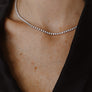 4.65 CARAT ADJUSTABLE TENNIS NECKLACE