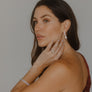 5 CARAT GRADUATED TENNIS EARRINGS