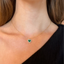 Malachite Heart Necklace