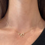 Sparkling Bow Necklace