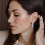 5 CARAT GRADUATED TENNIS EARRINGS