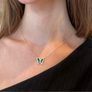 Malachite Butterfly Necklace