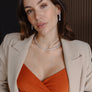5 CARAT GRADUATED TENNIS EARRINGS