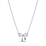 Silver Bow Necklace