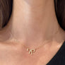 Sparkling Bow Necklace