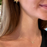 Sparkling Bow Necklace