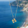 Bubble Initial Necklace