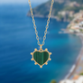 Malachite Cuore Necklace