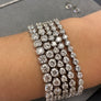10 CARAT ROUND LINK TENNIS BRACELET