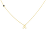 JUNE BIRTHSTONE INITIALS NECKLACE - ALEXANDRITE