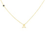JUNE BIRTHSTONE INITIALS NECKLACE - ALEXANDRITE