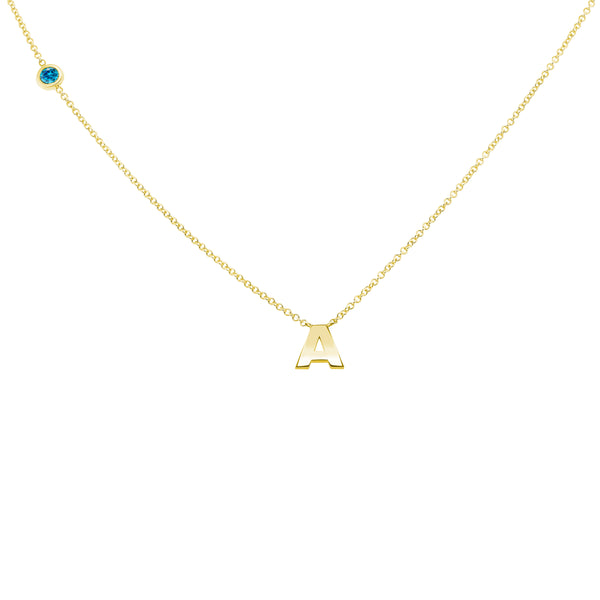 Shop Aquamarine Birthstone Necklace Now | Del Este Jewelry