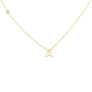 APRIL BIRTHSTONE INITIALS NECKLACE - DIAMOND