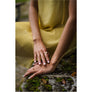 APRIL BIRTHSTONE INITIALS RING - DIAMOND