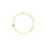 JANUARY BIRTHSTONE INITIALS BRACELET - GARNET