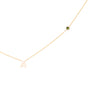 AUGUST BIRTHSTONE INITIALS NECKLACE - PERIDOT