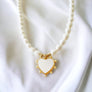 PERLA CUORE MOTHER OF PEARL NECKLACE