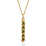 EMERALD BAR NECKLACE