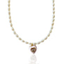 PERLA CUORE ROSA NECKLACE