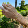 EIVISSA RECTANGLE PAPER CLIP CHAIN BRACELET