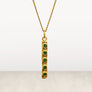 EMERALD BAR NECKLACE