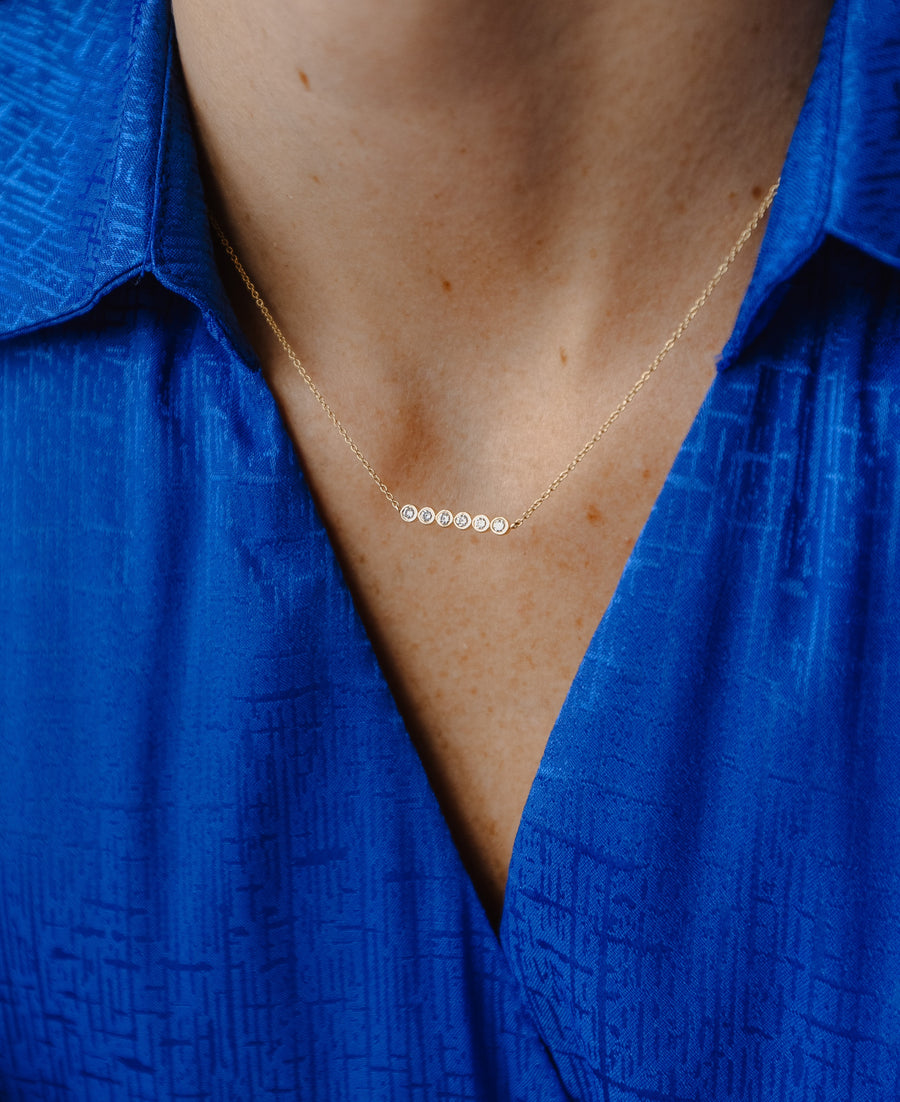 Diamante Bar Necklace