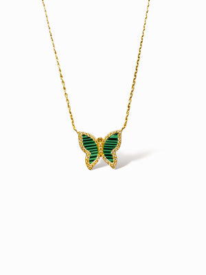 Malachite Butterfly Necklace