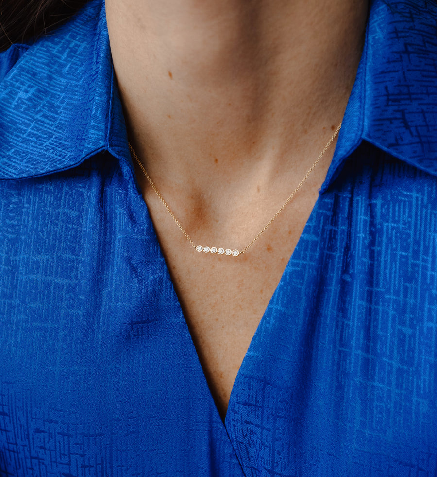 Diamante Bar Necklace