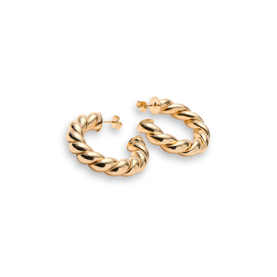GOLD DOME TWISTED HOOPS