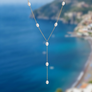 Perla Drop Lariat Necklace