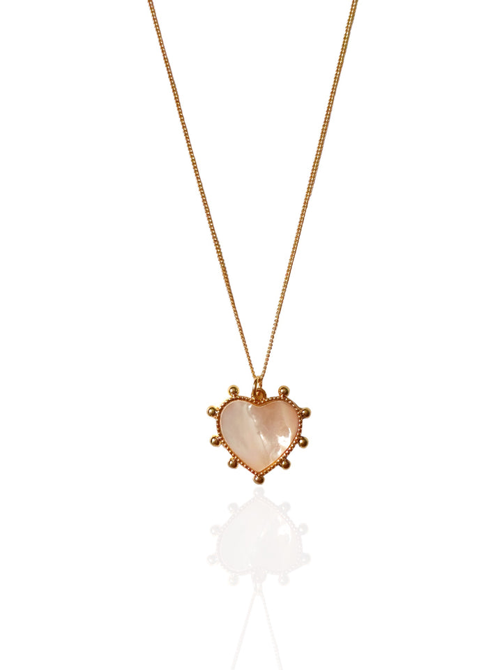 Mother of Pearl Heart Necklace