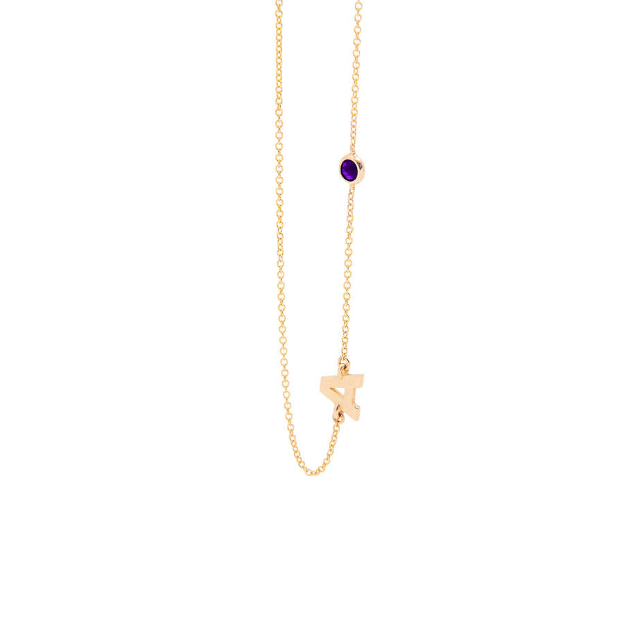 BIRTHSTONE INITALS BRACELET
