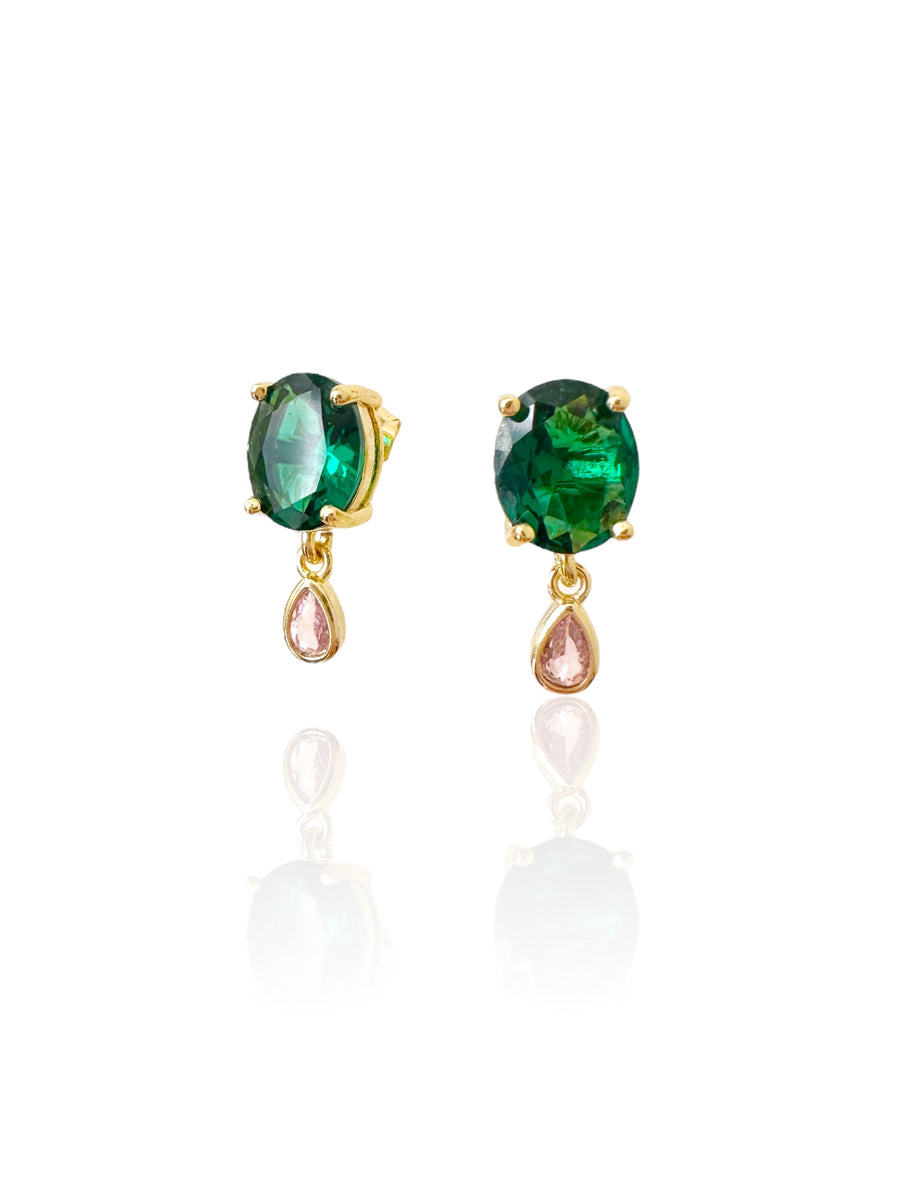 EMERALD DROP EARRINGS