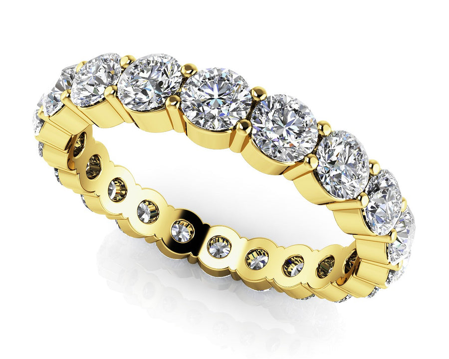 YELLOW GOLD ETERNITY BAND RING